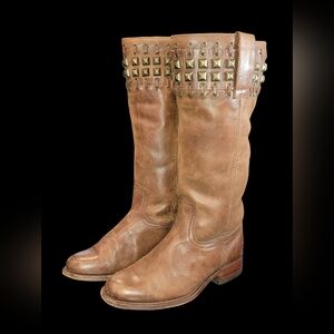 SENDRA Studded leather Tall Riding Boots Western size 7